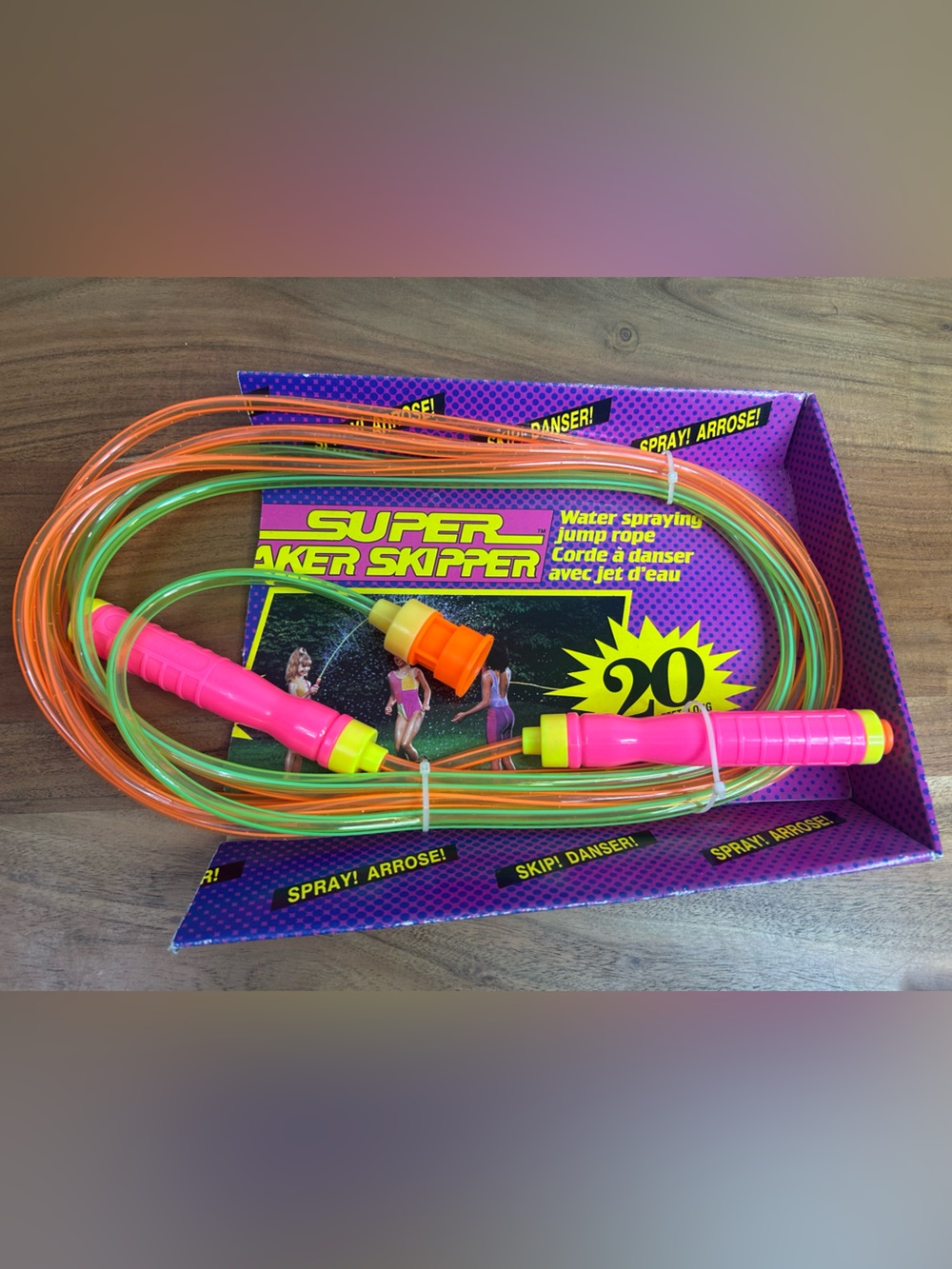 Vintage 1992 Funrise Super Skipper Water Spraying Jump Rope